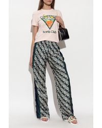 CASABLANCA - T-Shirt With A Colorful Print - Lyst