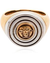 Versace - Signet Ring With Medusa Head - Lyst