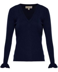 MICHAEL Michael Kors - V-Neck Sweater - Lyst