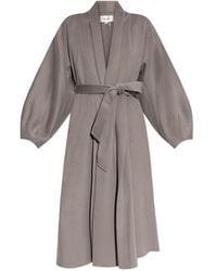 Diane von Furstenberg - Belted Wool Maxi Shawl Coat - Lyst
