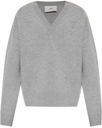 Ami Paris - Sweater With Logo - Lyst