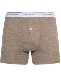 DSquared² - Wool Boxers With Logo - Lyst