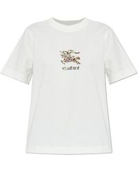 Burberry - T-Shirt With Print - Lyst
