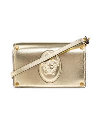 Versace - Leather Wallet On A Belt - Lyst