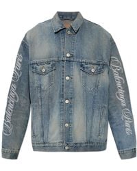 Balenciaga - Denim Jacket With 'Vintage' Effect - Lyst
