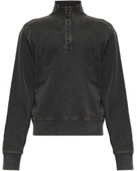 Entire studios - Sweatshirt With A Button-Up Collar - Lyst