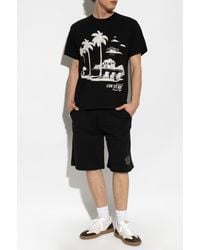 Versace Jeans Couture - Sweat Shorts With Logo Patch - Lyst