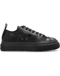 DSquared² - Leather 'Berlin' Monogram Sneakers - Lyst