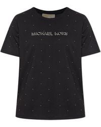 MICHAEL Michael Kors - T-Shirt With Studs - Lyst