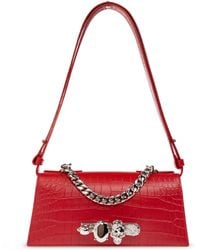 McQueen - 'Jewelled Mini' Leather Bag - Lyst