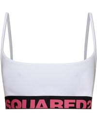 DSquared² - Lingerie Top With Logo - Lyst