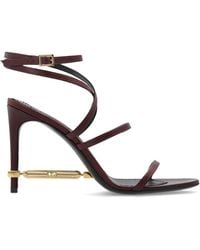 DSquared² - Leather Heeled Sandals With Embellishment - Lyst