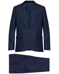Paul Smith - Wool Suit With Double Vent - Lyst
