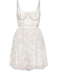 Self-Portrait - Tulle Dress With Sequins, - Lyst