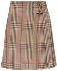 Burberry - Wool Skirt 'Odessa' - Lyst