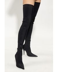 Balenciaga - ‘Knife’ Heeled Thigh-High Boots - Lyst