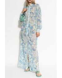 Versace - Dress With Waist Draping - Lyst