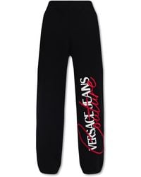 Versace Jeans Couture Joggers With Logo - Black