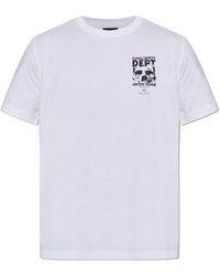 Paul Smith - T-Shirt With Colorful Print - Lyst