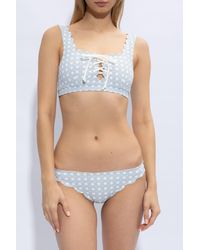 Marysia Swim - ‘Palm Springs’ Reversible Swimsuit Top, , Light - Lyst