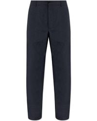 Moncler - Trousers With Logo Patch - Lyst