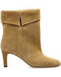 Isabel Marant - "Eldra" Suede Heeled Ankle Boots - Lyst