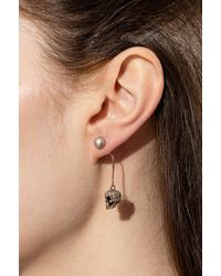 McQueen - Earrings With A Distinctive Skull Motif - Lyst