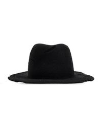 Yohji Yamamoto - Wool Hat With A Vintage Effect - Lyst
