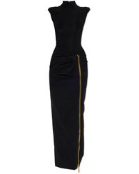 Balmain - Dress With Decorative Zipper - Lyst