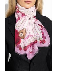 Moschino - Scarf With Print - Lyst