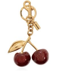 COACH - Keychain With Cherry-Shaped Charm - Lyst