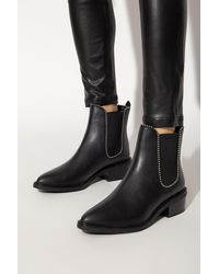 coach black suede booties