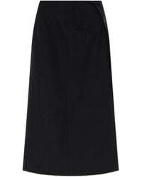 MM6 by Maison Margiela - Skirt With Slit - Lyst