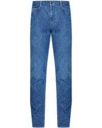 Emporio Armani - Jeans With Tapered Legs - Lyst