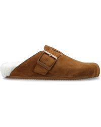 Balenciaga - Adjustable Suede Sunday Slides - Lyst