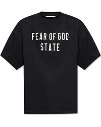 Fear Of God - T-Shirt With Printed Logo - Lyst