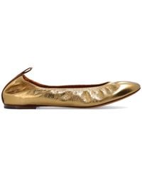 Lanvin - Leather Ballet Flats - Lyst
