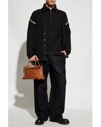 Maison Margiela - Cardigan With Patches On The Sleeves - Lyst