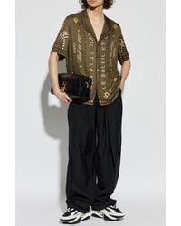 Balmain - Wool Wide-Leg Trousers - Lyst