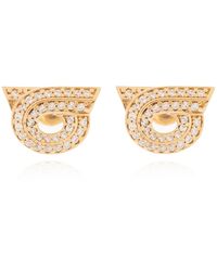 Ferragamo - Earrings With Logo - Lyst