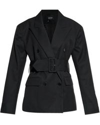 ROTATE BIRGER CHRISTENSEN - Double-Breasted Blazer With Closed Lapels - Lyst