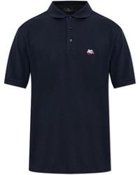 Etro - Polo With Embroidered Logo - Lyst