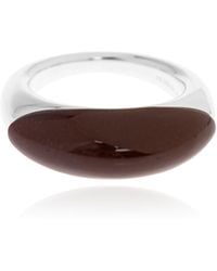 LIE STUDIO - "Beatrice" Ring With A Semi-Precious Stone - Lyst