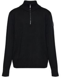 Canada Goose - Sweater With A Stand-Up Collar And Zip Fastening - Lyst