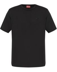 DIESEL - T-Shirt T-Adjust-Slits-R17 - Lyst