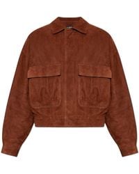 Balmain - Suede Jacket - Lyst
