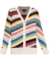 Paul Smith - Cardigan With Striped Pattern - Lyst
