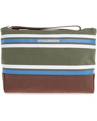 DSquared² - Cosmetic Bag With Stripe Pattern - Lyst
