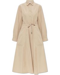 Moncler - Dress With A Drawstring Waist - Lyst