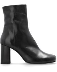 Lemaire - Leather Ankle Boots With Heels - Lyst